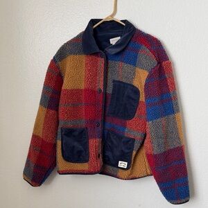 Brixton women’s fleece plaid jacket